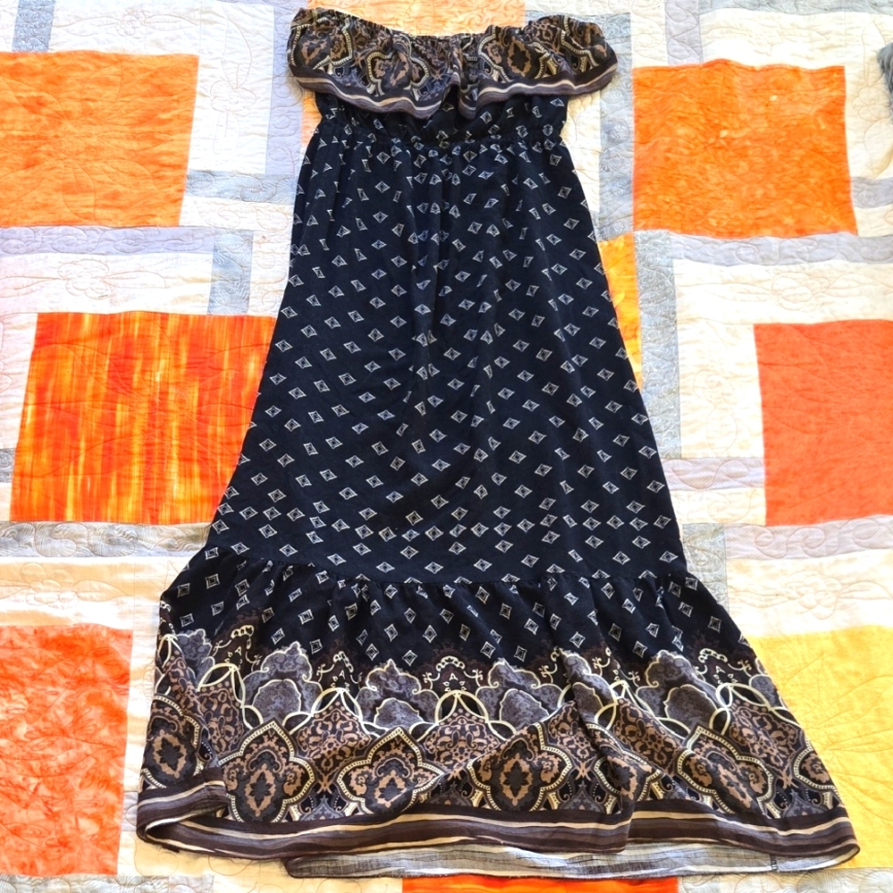 Gianni Bini Strapless Boho Dress Size M